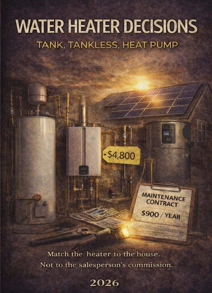 Water Heater Decisions: Tank, Tankless, Heat Pump